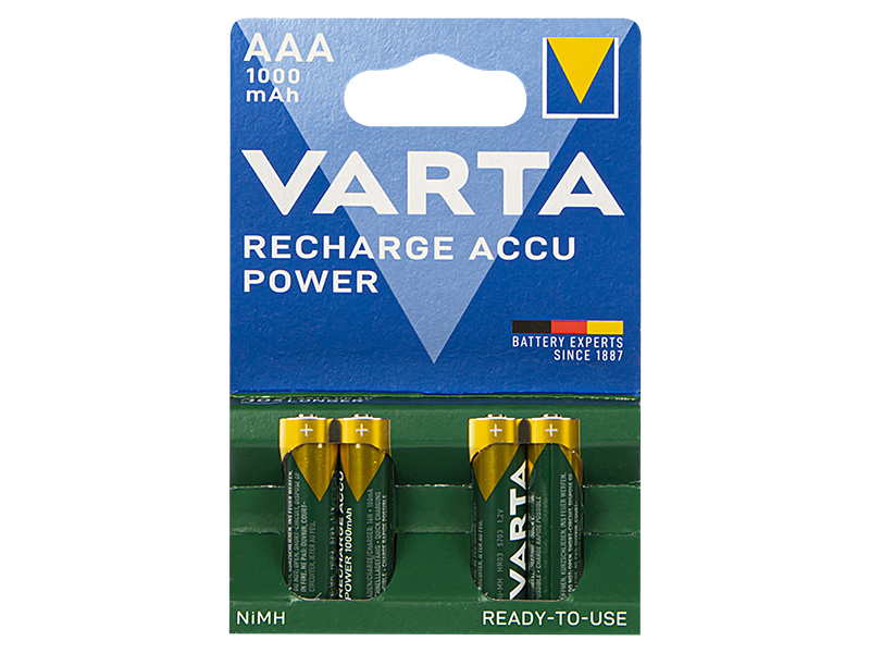 AAA NiMH újratölthető akkumulátor 1000 mAh, 2 db 82-609-